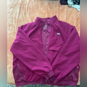 Figs Sydney Scrub Jacket in limited edition color Dark Magenta- XXL